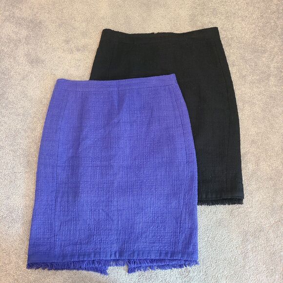 J.CREW Dresses & Skirts - J. Crew Tweed Straight & Pencil Skirt Womens SZ 10 Lot of 2 Back Zipper Classic